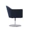 Manhattan Comfort Voyager Swivel Adjustable Accent Chair in Smokey Blue and Brushed Metal AC051-SM - alternate 3